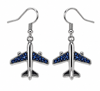 Commercial Jet Blue Stone Silver Tone