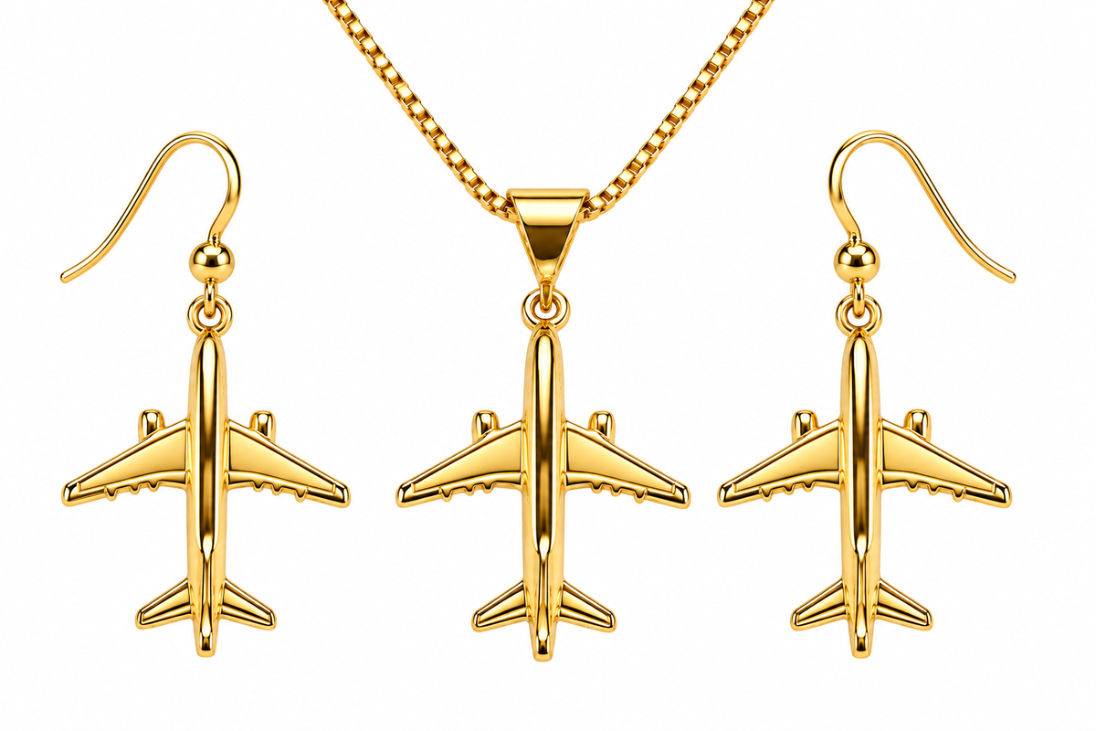 Boeing 757 : 14K Gold