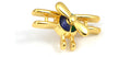 Biplane Gold Tone Spinning Prop with Red, Blue and Green Pin