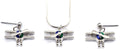 Biplane Silver Tone Spinning Prop with Red, Blue and Green