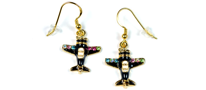Crystal Black Airplane