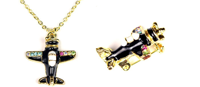Crystal Black Airplane
