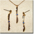 2 Bladed Prop Blue Gold Tone