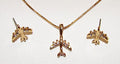 Mini Crystal Gold Tone