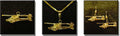 Apachie McDonnell Douglas AH-64 : 14K Gold
