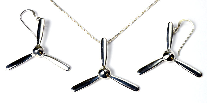 3 Bladed Prop LARGE : 14K Gold
