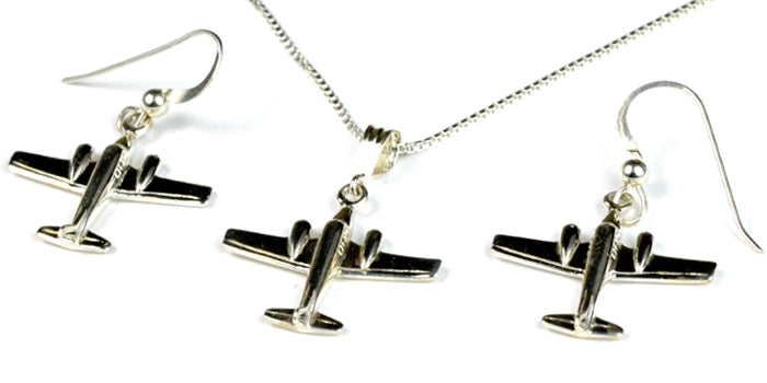 Twin Commanche 3D : Sterling Silver