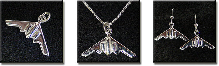 B-2 Bomber : Sterling Silver