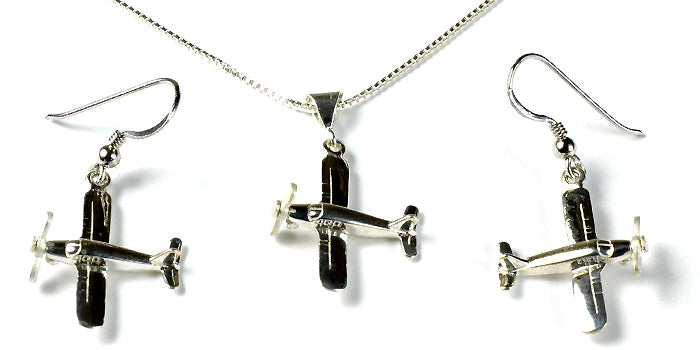 Low Wing Spinning Prop : Sterling Silver