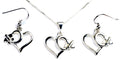 Low Wing Heart : Sterling Silver
