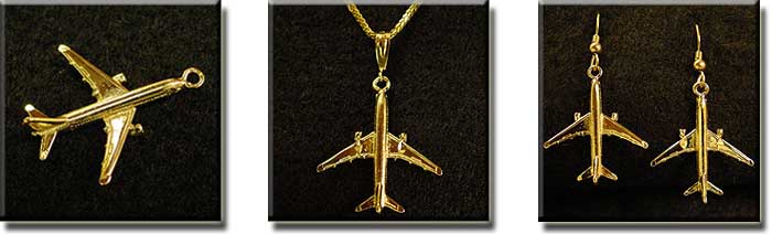 Boeing 767 : Sterling Silver