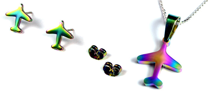 Airplane Mini Rainbow Tone