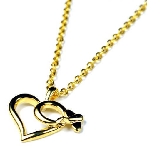 Heart Large Gold Plated Necklace