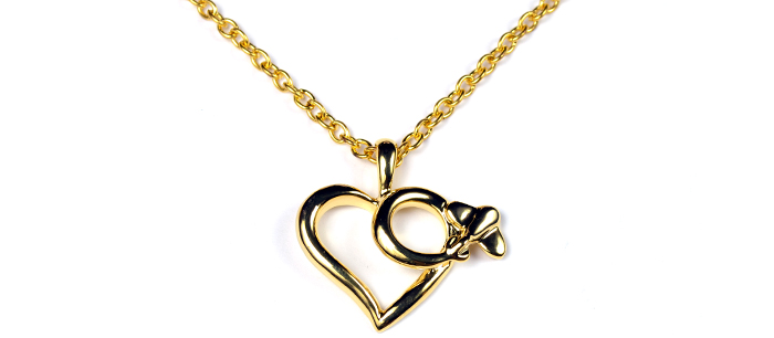 Heart Large Gold Plated Necklace