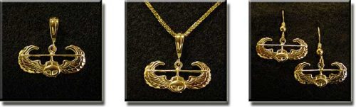 Helicopter Wings : 14K Gold