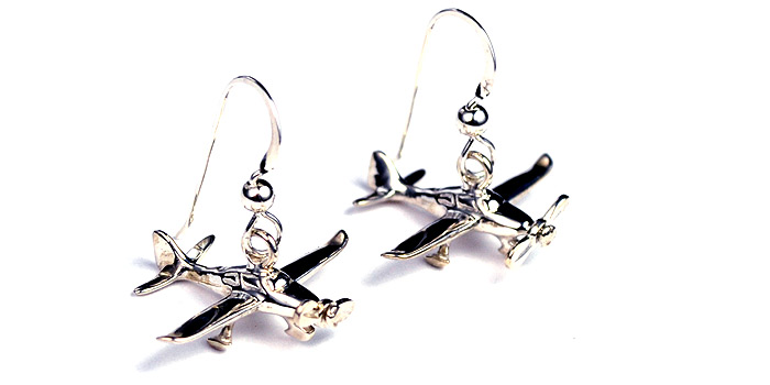 Cirrus Top View Spinning Prop : Sterling Silver