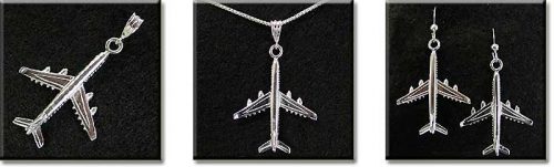 Airbus 340 : Sterling Silver