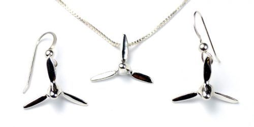 3 Bladed Prop : Sterling Silver